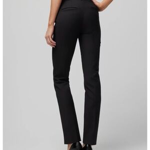 Slim stretch black classic trousers. Fitted legs